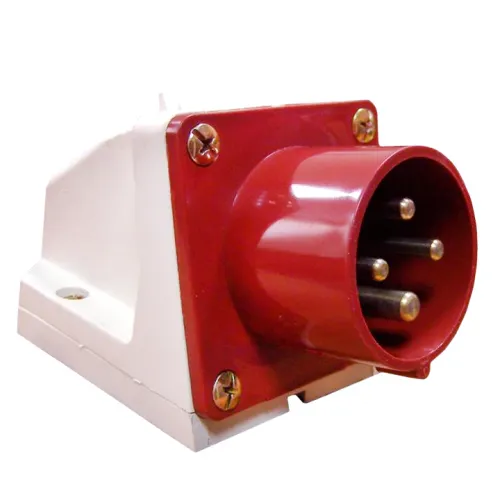 Вилка стационарная 514 16А 3P+PE 380В IP44 EKF ps-514-16-380 фото 2