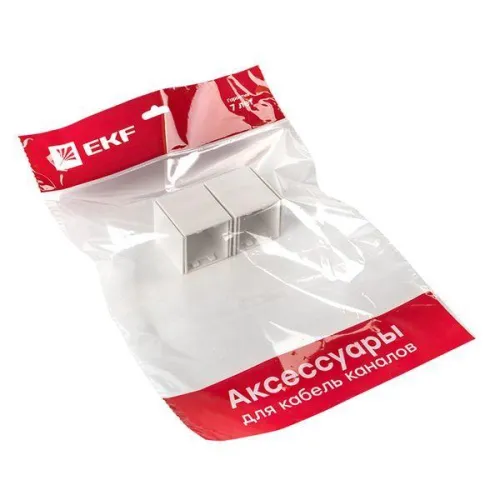 Соединитель 40х40 бел. Plast PROxima (уп.4шт) EKF conw-40-40x4 фото 6