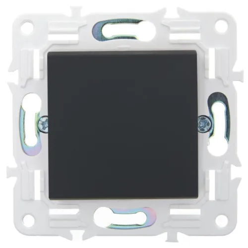 Выключатель 1-кл. SKANDY 10А SK-V01G графит IEK SK-V10-0-10-K53 фото 2