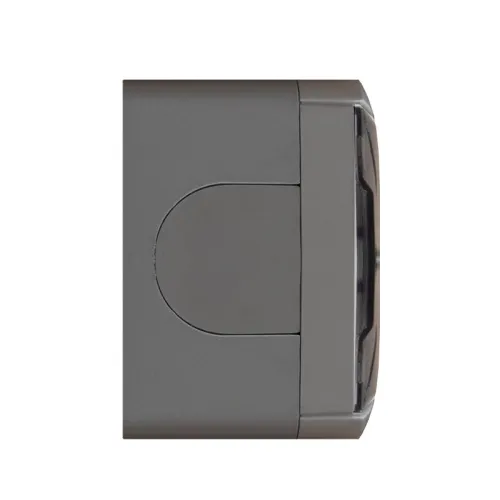 Розетка 1-м ОП Клио 16А IP54 с заземл. с прозр. крышкой сер. UNIVersal К2229-Gr фото 3