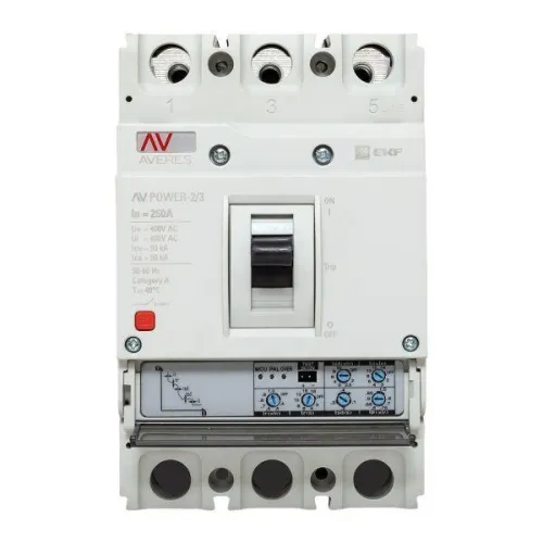 Выключатель автоматический 3п 250А 50кА AV POWER-2/3 ETU2.0 AVERES EKF mccb-23-250-2.0-av фото 9