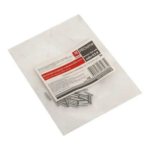 Наконечник штыревой втулочный НШв 0.5-8 (уп.50шт) PROxima EKF nshv-0.5-8 фото 3