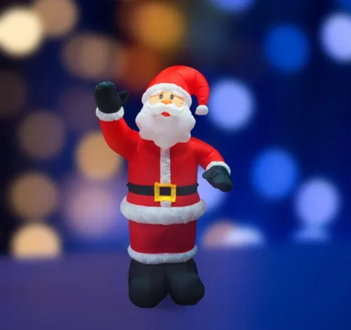 Фигура надувная 3D "Дед Мороз приветствует" 180см 5LED бел. 15Вт IP65 внутр. подсветка компрессор с адаптером 12В Neon-Night 511-114 фото 7