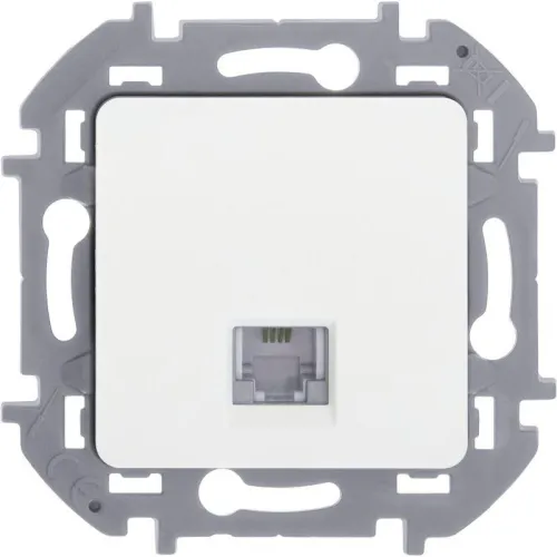 Розетка телефонная Inspiria RJ11 механизм бел. IEK 673820 фото 4