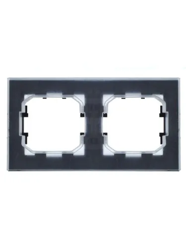 Рамка 2-м IP44 BRITE РУ-2-БрЧ-44 черн. IEK BR-M22-44-K02 фото 4