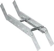 Поворот вертикальный шарнирный лестн. 100х400мм HDZ LESTA IEK CPV06-4-100-400-HDZ