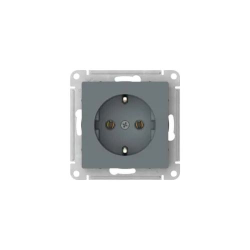 Розетка AtlasDesign 16А с заземл. быстрозажим. клем. механизм грифель SE ATN000743S фото 2