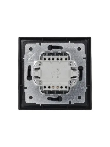 Выключатель 2-кл. с индик. СП ZIMA IP20 10А безвинт. зажим черн. бархат LEZARD 704-4288-112QC фото 2