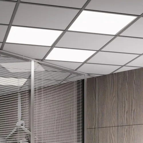 Светильник светодиодный Офис 36Вт 6500К IP20 3200лм 595х595х19мм ДВО офисный рассеив. призма GAUSS 842123336 фото 2