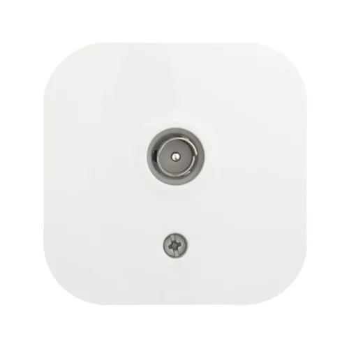 Розетка телевизионная TV 1-м ОП Quteo IP20 с топологией "звезда" бел. IEK 782215 фото 2