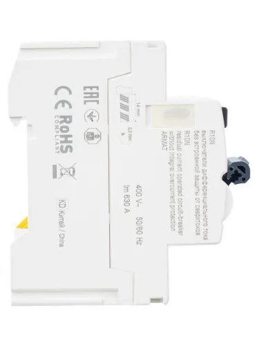 Выключатель дифференциального тока (УЗО) 4п 63А 30мА тип AC ВДТ R10N ARMAT IEK AR-R10N-4-063C030 фото 7