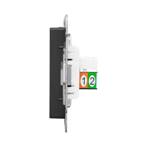 Розетка телефонная 1-м СП Эпика RJ11 механизм черн. EKF UP1-SOB-RJ11 фото 5