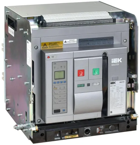 Выключатель автоматический воздушный 3п F 3200А 85кА AC ВА77 W3P EA выдвижн. с комплектом аксессуаров MASTER IEK MI-ACB10-3WF-085-3200-ACF