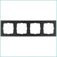 Рамка 4-м G-Classic антрацит Jasmart G1004B