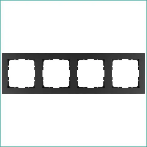 Рамка 4-м G-Classic антрацит Jasmart G1004B
