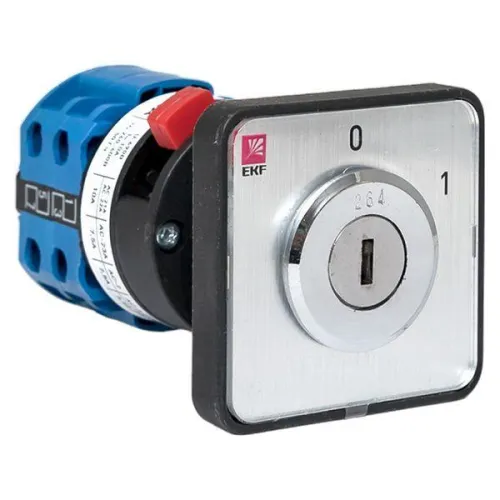 Переключатель кулачковый ПК-1-113 3п 10А "0-1" с ключом EKF pk-1-113-10