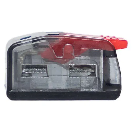 Клемма строительно-монтажная СМК 221-412 с рычагом 2 отверстия 0.2-4.0кв.мм (блист.20шт) PROxima EKF plc-smk-221-412b-20 фото 4