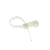 Хомут кабельный 3.6х100 нейл. бел. с отверстием для крепления (уп.100шт) EKF plc-c-o-3.6x100