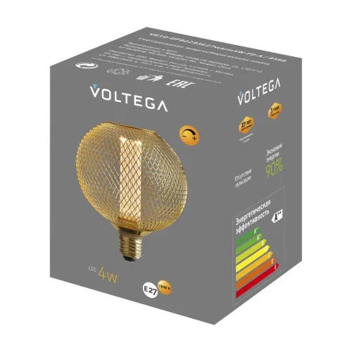 Лампа светодиодная Loft Led DP82293 4Вт 1800К E27 DIM Voltega 8566 фото 8