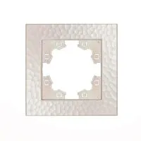 Рамка 1-м Афина фактурная жемчуж. Universal A10053-Obr