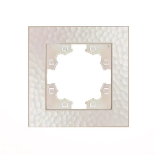Рамка 1-м Афина фактурная жемчуж. Universal A10053-Obr