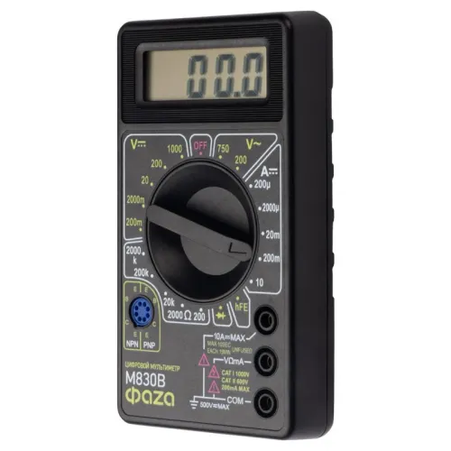 Мультиметр цифровой M830B ФАZА 5000377 фото 3