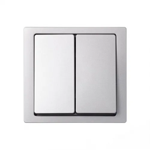 Клавиша для 2-кл. выкл. Merten D-Life SD нерж. сталь SchE MTN3400-6036