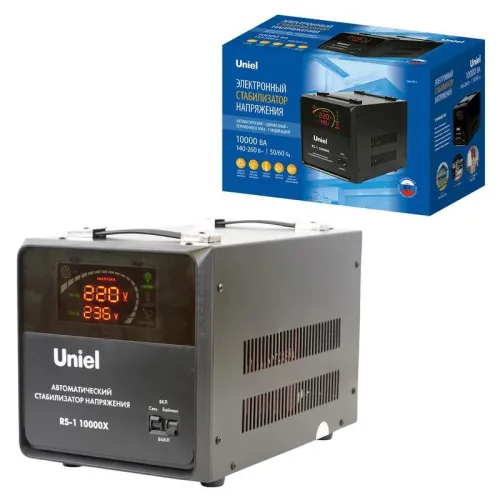 Стабилизатор напряжения RS-1 10000X 10000В.А 1ф релейный напольн. TM Uniel UL-00012860 фото 4