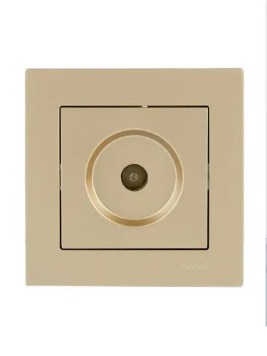 Розетка ТВ проходная VESNA зол. LEZARD 742-3688-129