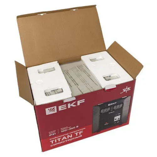 Стабилизатор напряжения электронный напольного исполнения TITAN -ТF-10000 EKF stab-TF-10000 фото 2