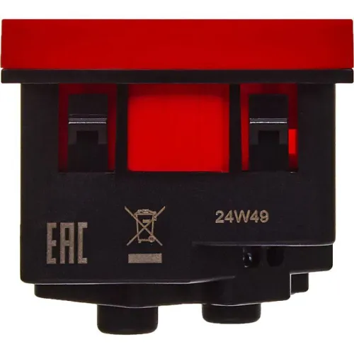 Розетка 2мод. 16А 250В 45град. с заземл. защ. шторки винт. зажимы красн. ИЭК Leg 4525052 фото 6