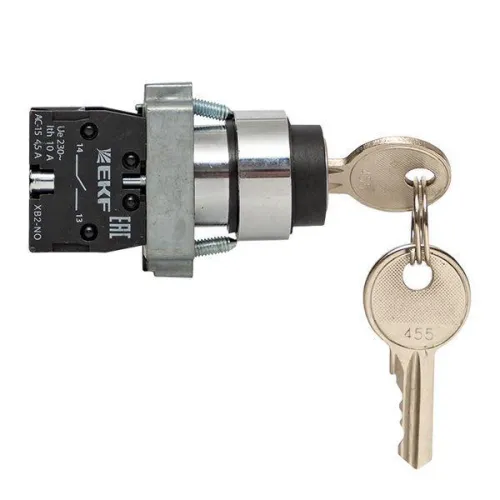 Переключатель BG61 2P с замком (возврат.) EKF xb2-bg61 фото 4