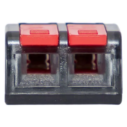 Клемма строительно-монтажная СМК 221-412 с рычагом 2 отверстия 0.2-4.0кв.мм (блист.20шт) PROxima EKF plc-smk-221-412b-20 фото 3