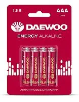Элемент питания алкалиновый AAA/LR03 1.5В Energy Alkaline 2021 BL-8 (уп.8шт) DAEWOO 5031111