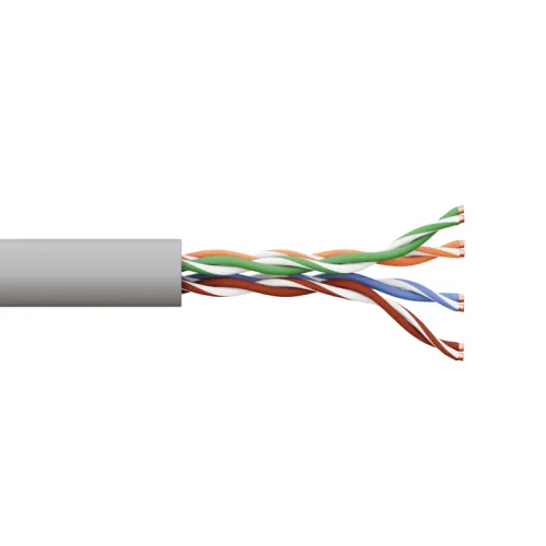 Кабель витая пара U/UTP кат.5E 4 пары solid PVC сер. TERACOM EKF TRC-5EUTP-04PVC-GY-IN3 фото 3