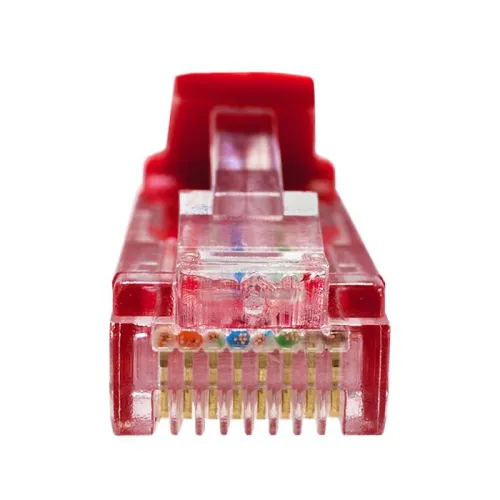 Патч-корд UTP 5e 4х2 26AWG (7х0.16мм) Cu LSZH 3м красн. SUPRLAN 10-0154 фото 3