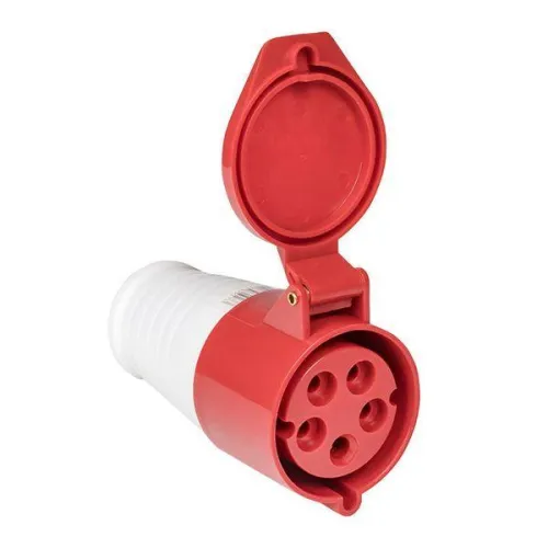 Розетка кабельная 16А 380В 3P+РЕ+N IP44 (215) EKF ps-215-16-380 фото 4