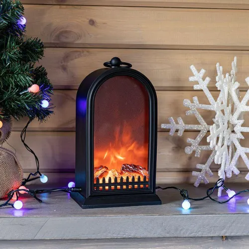 Камин светодиодный "Фьюжн" 14.7х11.7х25см эффект живого огня USB и элементы питания 2хC (не в компл.) черн. Neon-Night 511-039 фото 12