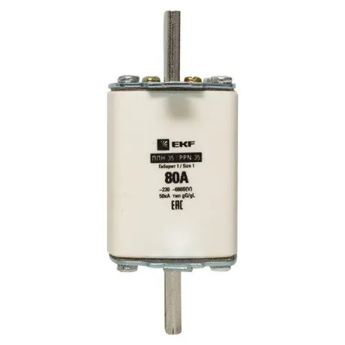 Вставка плавкая ППН-35 250/80А габарит 1 PROxima EKF fus-35/250/80 фото 2