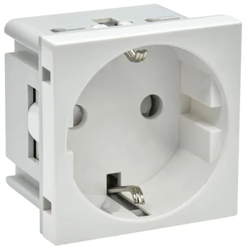Розетка PRIMER с заземл. защ. шторки винт. зажим РКС-20-30-П-К бел. IEK PR-KK40D-RSZH-2-2-K01