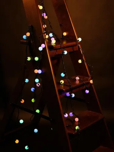 Гирлянда "Шарики" OLDBL070-RGB-E 100LED RGB 15м IP44 соединяемая SHLights 4690601042040 фото 2