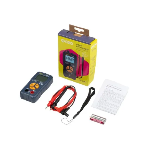 Мультиметр смарт цифровой DT135 карманный встроен. фонарь ФАZА 5061262 фото 11