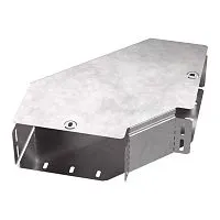 Угол для лотка горизонтальный 90град. 200х100 Стандарт с крышкой Промрукав PR16.0419