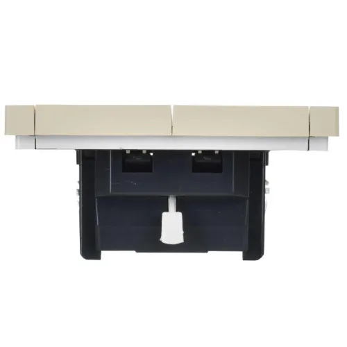 Выключатель жалюзи СП FORTE&PIANO 10А FP411 ваниль IEK FP-V15-0-10-1-K10 фото 2