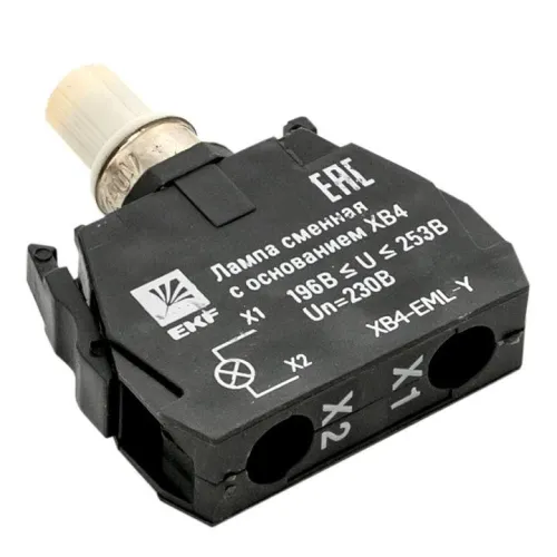 Лампа сменная с основанием XB4 желт. 230В PROxima EKF XB4-EML-Y фото 8