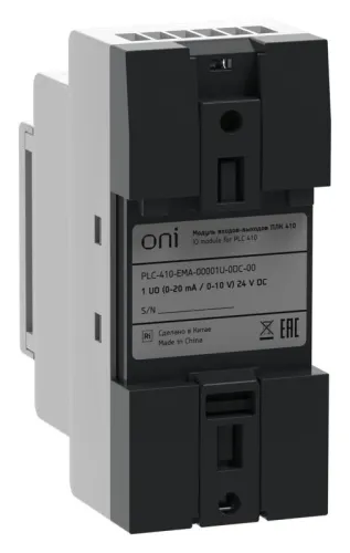 Модуль входов выходов ПЛК 410 1 UO (0-20мА/0-10В) 24В DC ONI PLC-410-EMA-00001U-0DC-00 фото 8