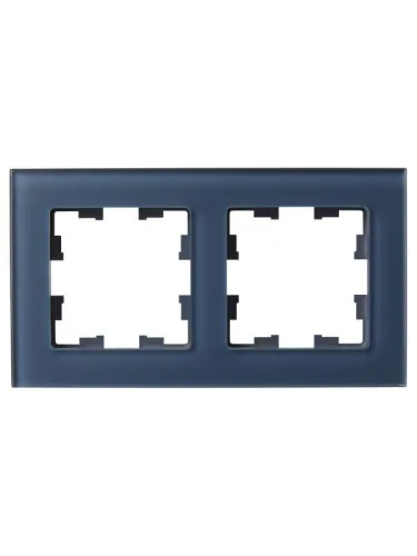 Рамка 2-м BRITE РУ-2-2-Бр стекло маренго матов. IEK BR-M22-G-31-K35 фото 3