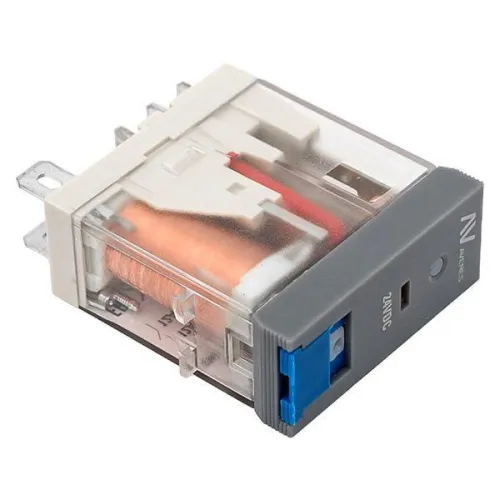 Реле промежуточное с кнопкой и мех. индикацией RPAt 25/1 12А 24В DC AVERES EKF rpat-25-1-24DC фото 5