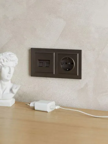 Рамка 2-м BRITE РУ-2-БрТБ бронза IEK BR-M22-K45 фото 6