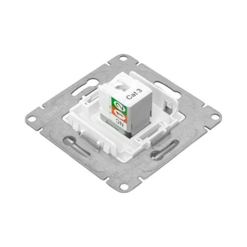 Розетка телефонная 1-м СП Эпика RJ11 механизм алюм. EKF UP1-SOA-RJ11 фото 7